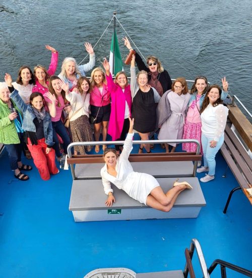 Girls Group on Boat